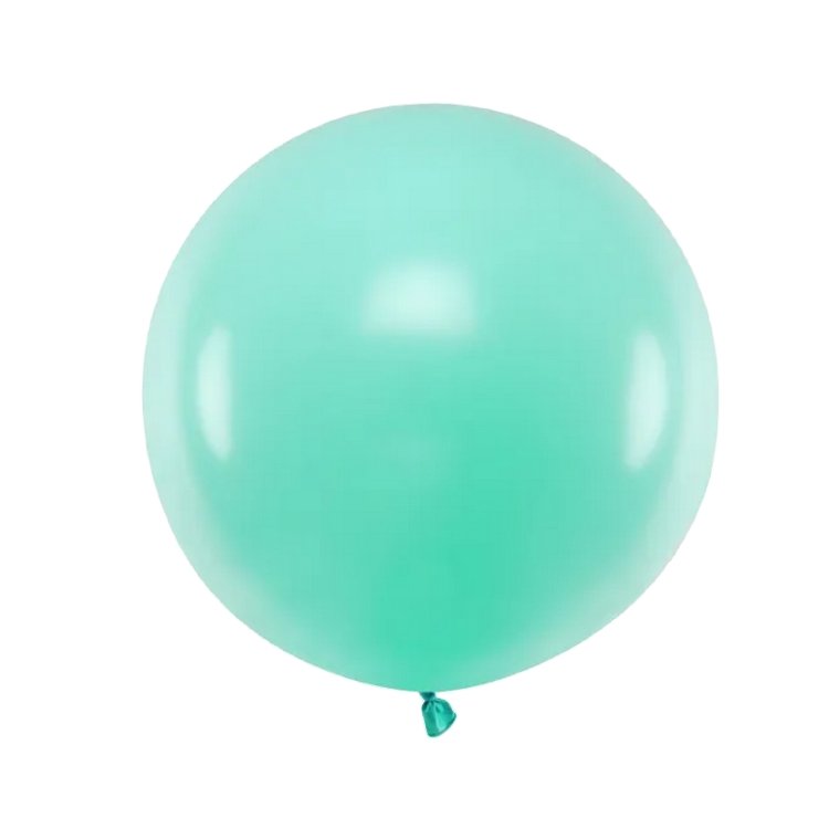 Kæmpe Ballon 60 CM Pastel Mint Latex Balloner Gigant Himmelrum ApS