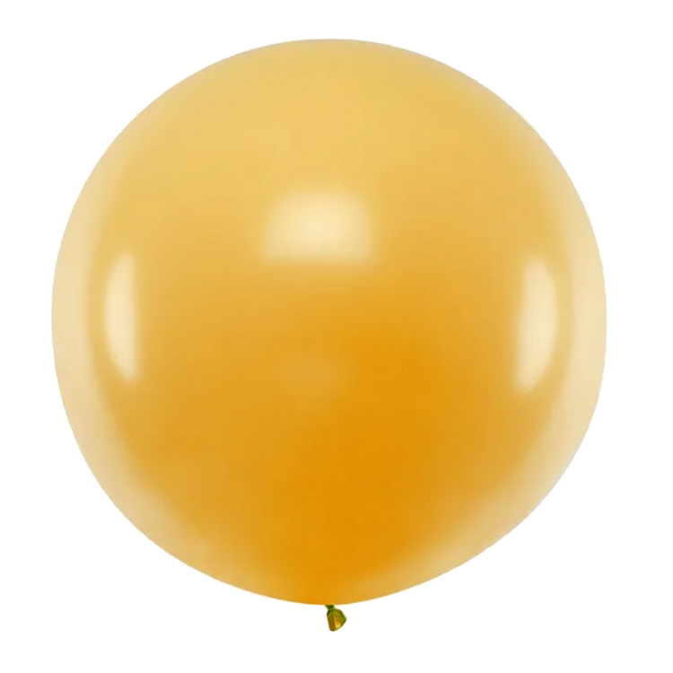 Kæmpe Ballon 1 M Guld Latex Balloner Gigant Himmelrum ApS