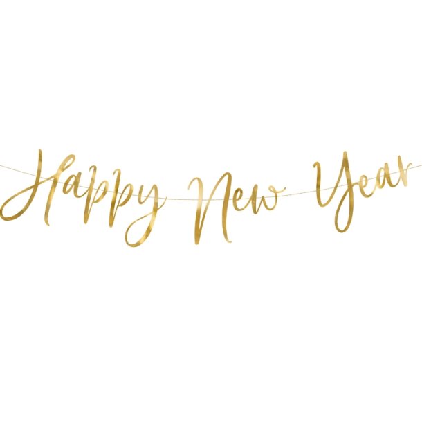 Guirlande Nytr / Guld Folie