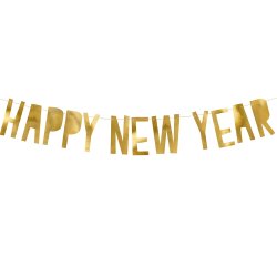 'Happy New Year' Guirlande Blokbogstaver
