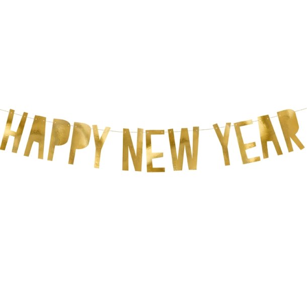 'Happy New Year' Guirlande Blokbogstaver