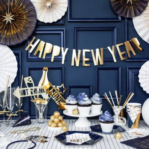 'Happy New Year' Guirlande Blokbogstaver