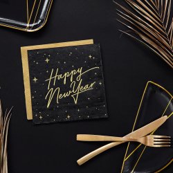 Servietter Guld 33 x 33 cm/20 Stk.