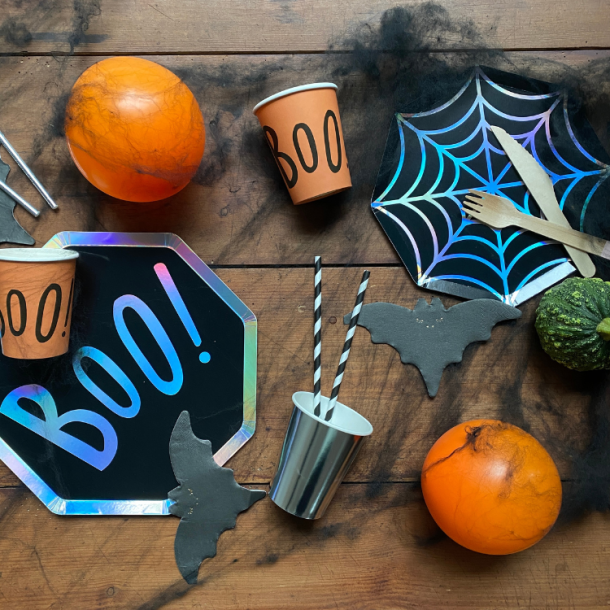 Halloween Edderkoppespind/5 Stk.