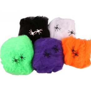 Halloween Edderkoppespind/5 Stk.