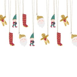 Gavemrker Jul/Brunkage Mix 12 Stk.