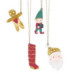 Gavemrker Jul/Brunkage Mix 12 Stk.