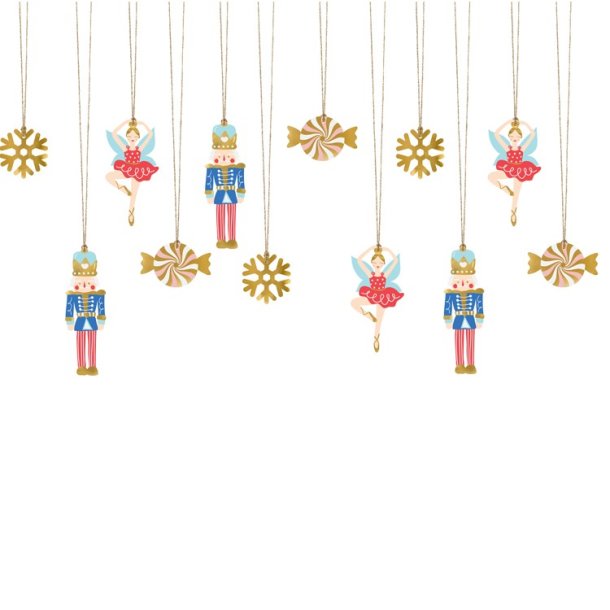 Gavemrker Jul/Nddeknkker Mix 12 Stk.