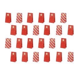 Julekalender Rde Papirsposer/ 24 Stk.