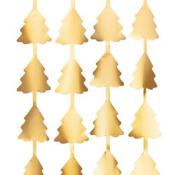 Foliegardin Juletrer / Guld