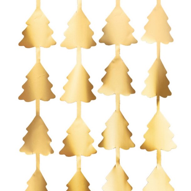 Foliegardin Juletrer / Guld