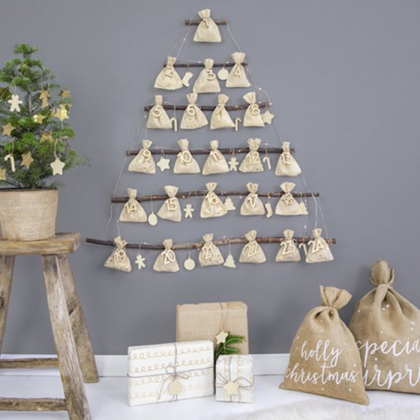 Julekalender Poser / 24 Stk.