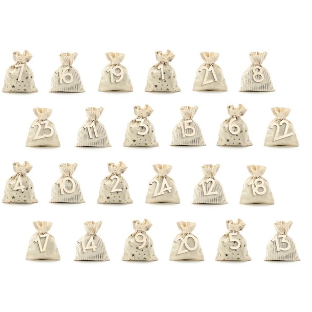 Julekalender Poser / 24 Stk.