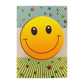 Kort med Kuvert. / Glad Smiley