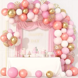 Ballonbue/Rosegold Mix