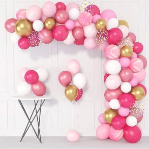Ballonbue/Pink- Guld  mix