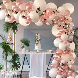 Ballonbue/Hvid-Rosegold Mix