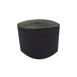 Crepepapir 25 M. Rulle/ Sort