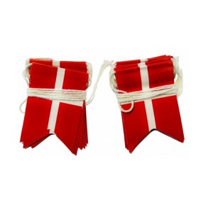 Dannebrog Flagguirlande Papir/ 2 Stk. 