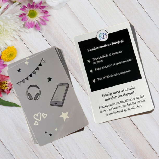 Fotoopgavekort til konfirmation