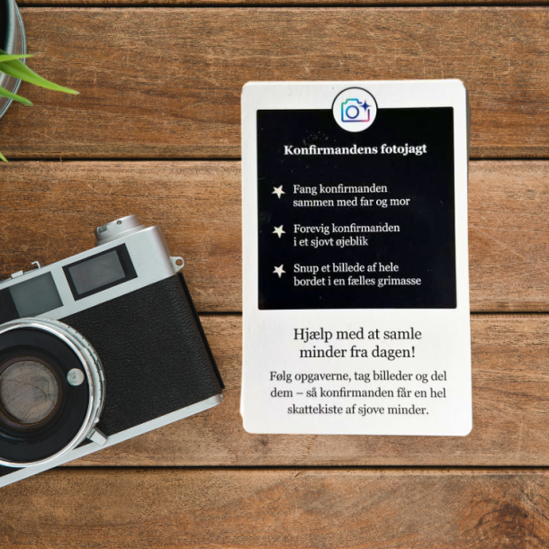Fotoopgavekort til konfirmation