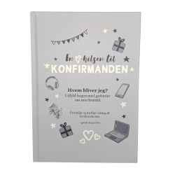 Falk &amp; Bille Gstebog Konfirmation - Stvet Bl m/ Grafik