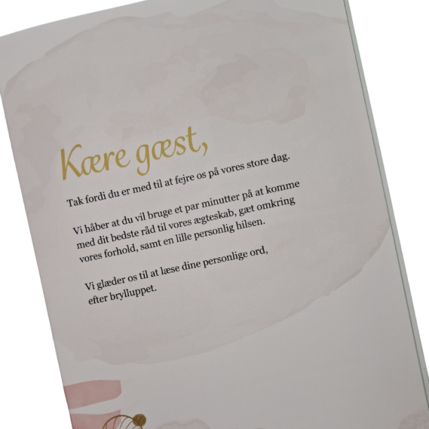 Falk &amp; Bille Gstebog Bryllup