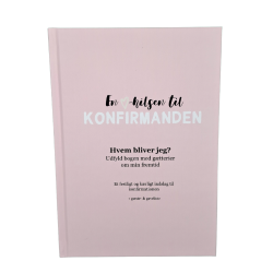 Falk &amp; Bille Gstebog Konfirmation - Rosa u/ Grafik