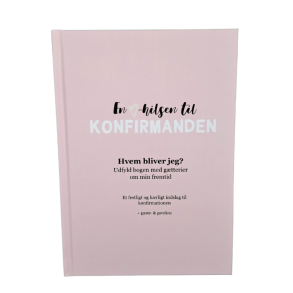 Falk & Bille Gstebog Konfirmation - Rosa u/ Grafik