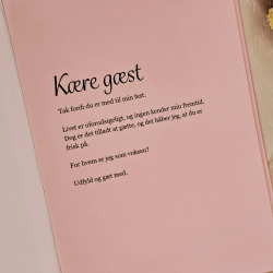 Falk &amp; Bille Gstebog Konfirmation - Beige m/ Grafik