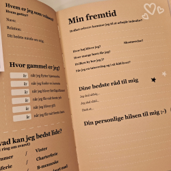 Falk &amp; Bille Gstebog Konfirmation - Beige m/ Grafik