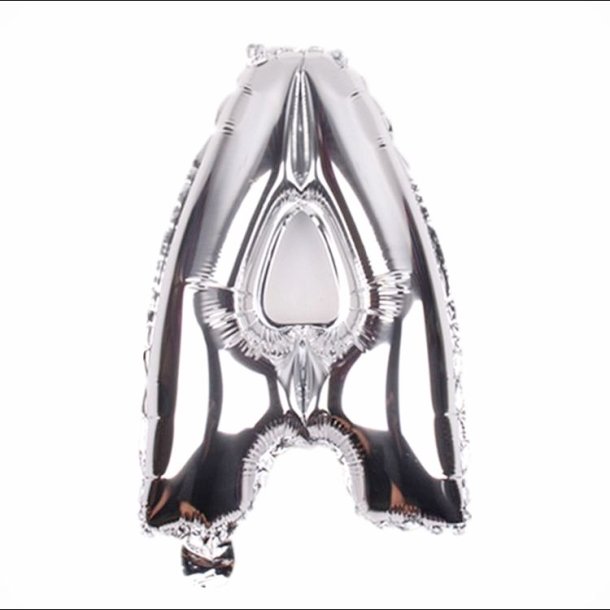 Foliebogstaver A-Z 102 cm./ Slv