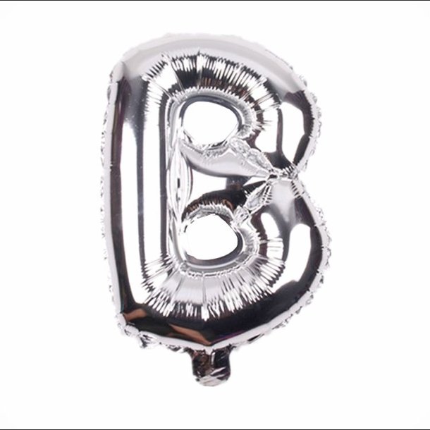 Foliebogstaver A-Z 102 cm./ Slv