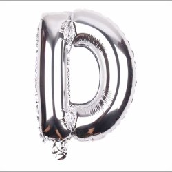 Foliebogstaver A-Z 102 cm./ Slv