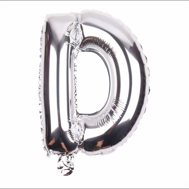 Foliebogstaver A-Z 102 cm./ Slv