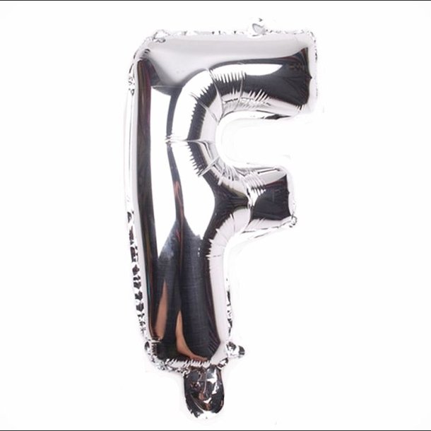 Foliebogstaver A-Z 102 cm./ Slv