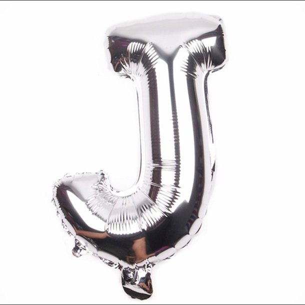 Foliebogstaver A-Z 102 cm./ Slv