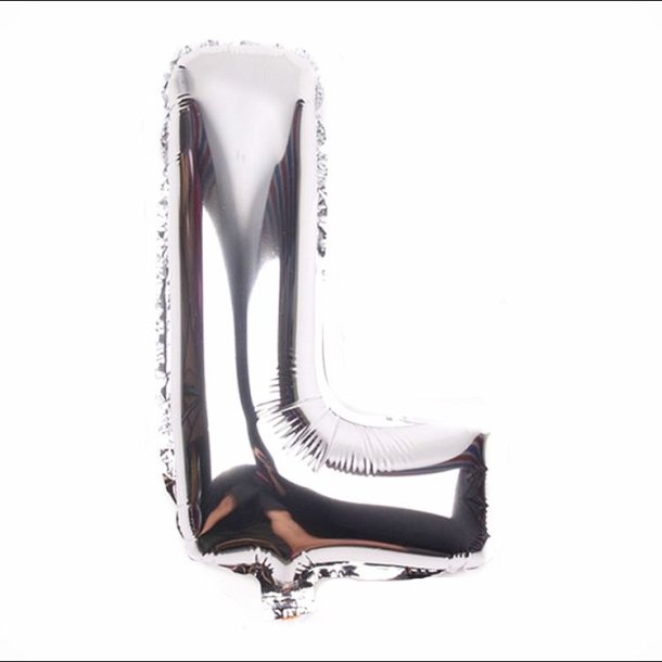 Foliebogstaver A-Z 102 cm./ Slv