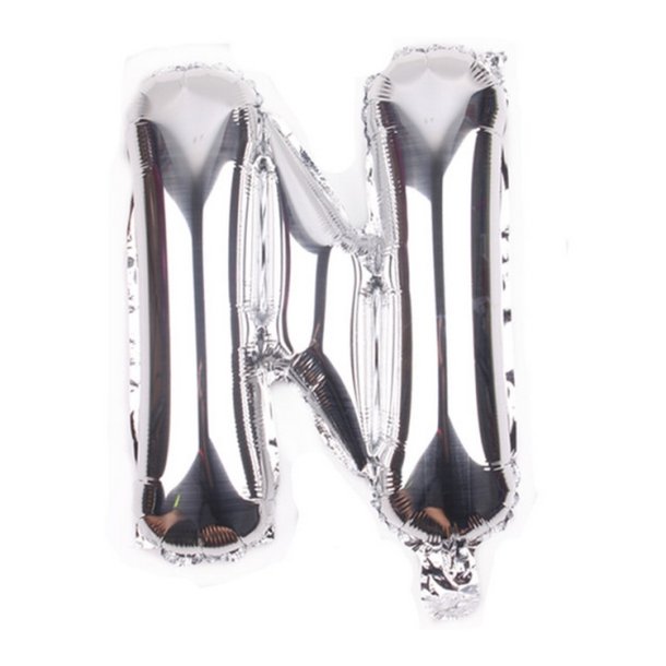 Foliebogstaver A-Z 102 cm./ Slv