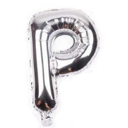 Foliebogstaver A-Z 102 cm./ Slv