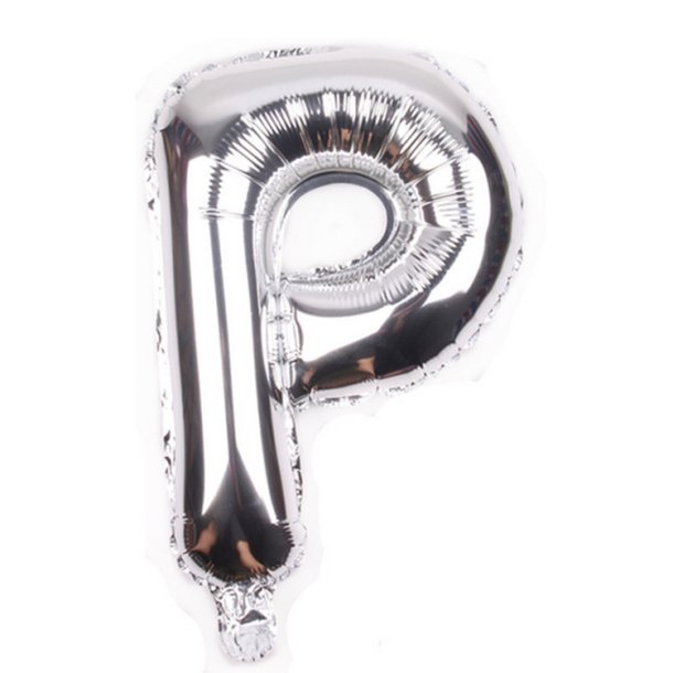 Foliebogstaver A-Z 102 cm./ Slv