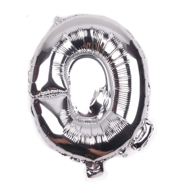 Foliebogstaver A-Z 102 cm./ Slv