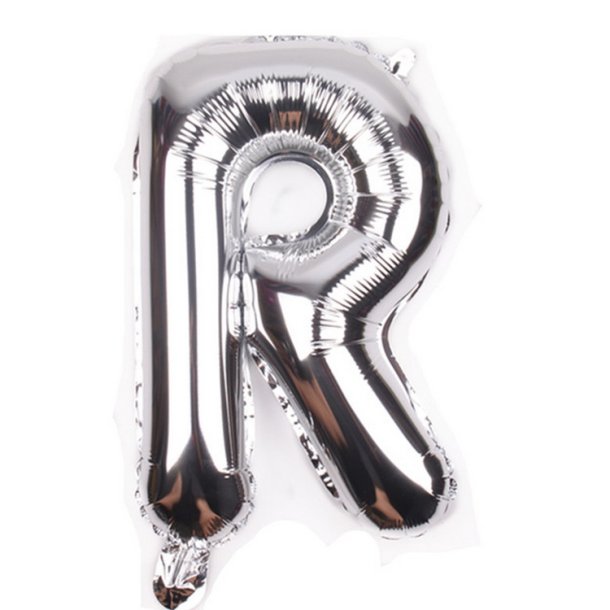 Foliebogstaver A-Z 102 cm./ Slv