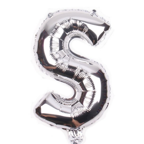 Foliebogstaver A-Z 102 cm./ Slv