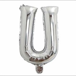 Foliebogstaver A-Z 102 cm./ Slv