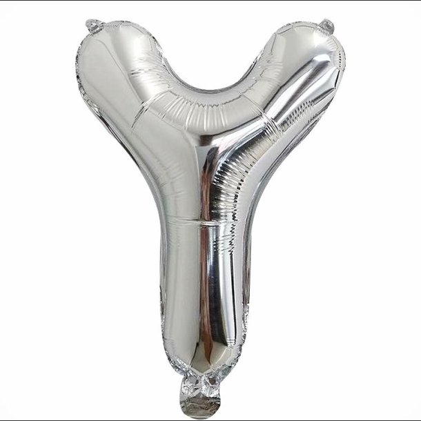 Foliebogstaver A-Z 102 cm./ Slv