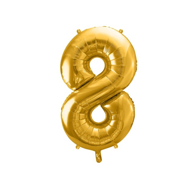 Folie Tal 0-9 35 Cm. / Guld