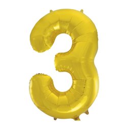 Folie Tal 0-9 102 cm. / Guld