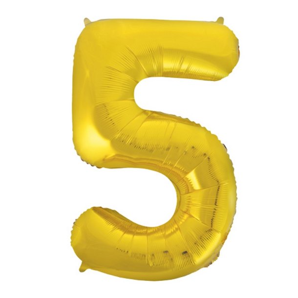 Folie Tal 0-9 102 cm. / Guld