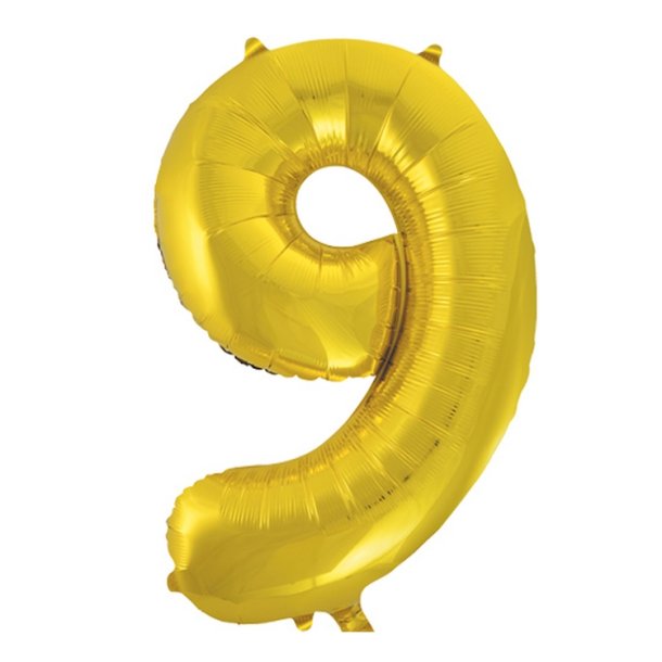 Folie Tal 0-9 102 cm. / Guld
